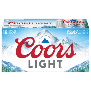 Coors Light Beer, 18 - 12 fl oz cans