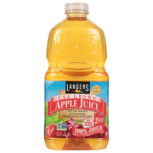 Langers Apple 100% Juice, 64 fl oz (2 qt) 1.89 l