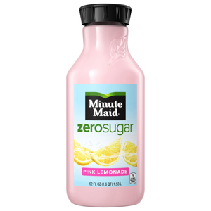 Minute Maid Pink Lemonade, Zero Sugar, 52 fl oz (1.6 pt) 1.53 l