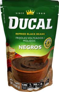 Ducal Refried Black Beans, 14.1 oz