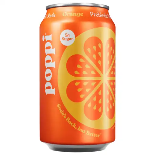 Hương popi Welcome – #25 Metairie – Poppi Orange Prebiotic Soda, 12 Fl