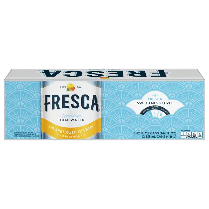 Fresca Original Sparkling Grapefruit Citrus Soda Water, 12 - 12 Fl