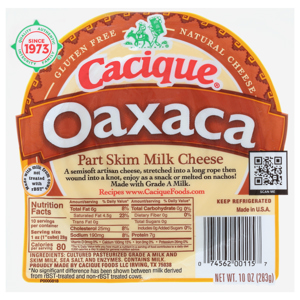Cacique Cheese, Part Skim Milk, Oaxaca, 10 oz (283 g)