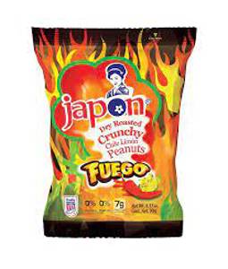Japon Dry Roasted Crunchy Peanuts, Fuego, Chile Limón, 3.17 oz