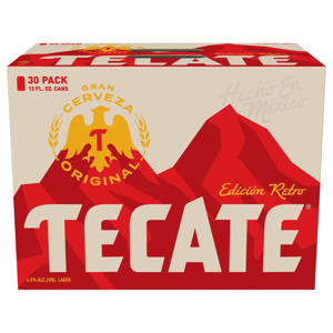 Tecate Lager Original Beer, 30 - 12 fl oz cans