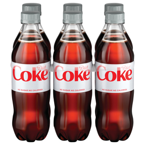 Diet Coke Cola, 6 - 16.9 fl oz (1.06 pt) 500 ml bottles