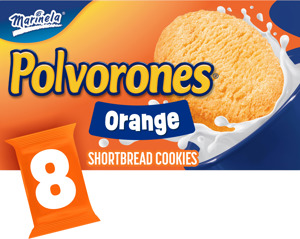 Marinela Orange Shortbread Cookies, 8 count, 20.88 oz