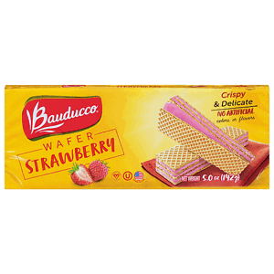 BAUDUCCO WAFER, STRAWBERRY, 5.0 OZ (142 G)