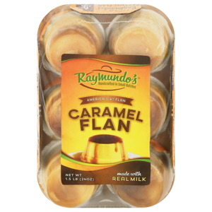 Raymundo's Flan, Caramel, 6 Pack, 6 pack [1.5 lb (24 oz)]
