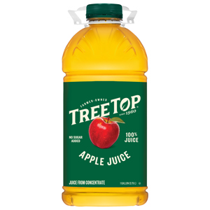 Tree Top No Sugar Added Apple Juice, 1 gal (3.79 l)