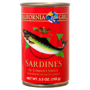 California Girl Sardines in Spicy Tomato Sauce, 5.5 oz