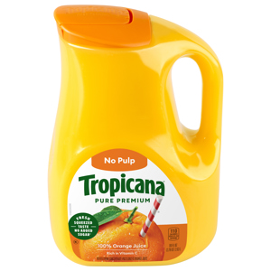 Tropicana 100% Juice, Orange, Original, 89 fl oz (2.78 qt) 2.63 l