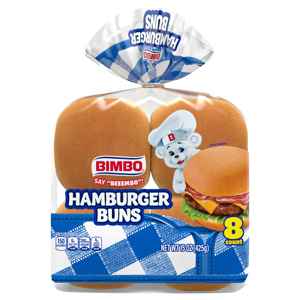 Bimbo Hamburger Buns, 8 count [15 oz (425 g)]