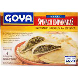 Goya Parbaked Spinach with Cheese Empanadas, 4 empanadas [10 oz (283 g)]