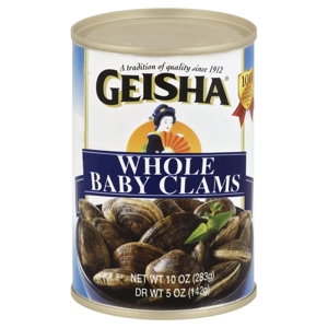 Geisha Clams, Baby, Whole, 10 oz (283 g)
