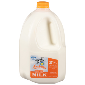 Anderson Dairy 2% Milkfat Reduced Fat Milk 1 Gal, 1gal