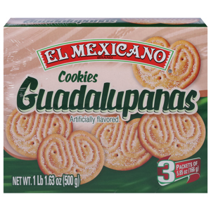 El Mexicano Cookies, Guadalupanas, 3 - 5.85 oz (166 g) packets [1 lb 1.63 oz (500 g)]