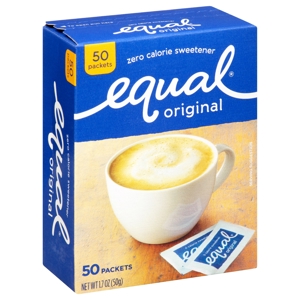 Equal Sweetener, Zero Calorie, Original, 50 Pack, 50 packets [1.7 oz (50 g)]