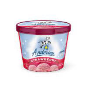 Anderson Premium Strawberry Ice Cream 1.5 Qt
