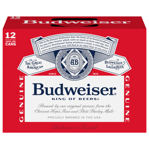Budweiser Beer, 12 Pack Beer, 12 FL OZ Cans, 5% ABV