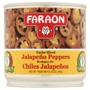 Faraon Nacho Sliced Jalapeño Peppers, 12 oz