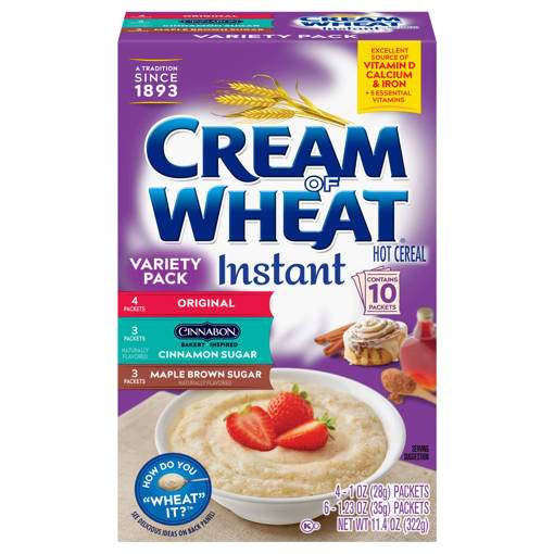 All  Deli – Village Fresh Market – Cream Of Wheat Hot Cereal, Instant,  Variety Pack, 11.4 Oz (322 G)