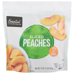 Essential Everyday Peaches, Sliced, 16 oz (1 lb) 454 g