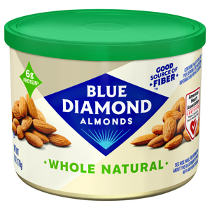 Blue Diamond Whole Natural Almonds, 6 oz (170 g)