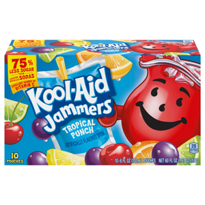 Kool-Aid Tropical Punch Drink, 10 - 6 fl oz (177 ml) pouches [60 fl oz (1.87 qt) 1.77 l]