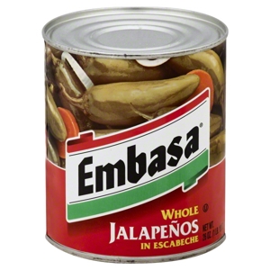 Embasa Jalapenos, in Escabeche, Whole, 26 oz (1 lb 10 oz) 737 g