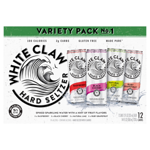 White Claw Hard Seltzer Hard Seltzer, Variety Pack, 12 - 12 fl oz (355 ml) cans [144 fl oz (4260 ml)]