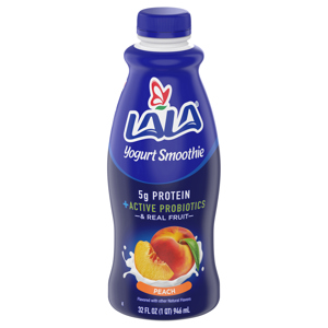 Lala Yogurt Smoothie, Peach, 32 fl oz (1 qt) 946 ml