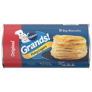 Pillsbury Flaky Layers Original Biscuits, 8 biscuits [16.3 oz (1 lb 0.3 oz) 462 g]