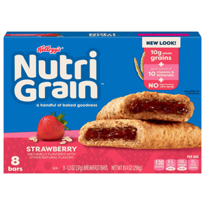 Nutri Grain Strawberry Breakfast Bars, 8 - 1.3 oz (37 g) breakfast bars [10.4 oz (296 g)]