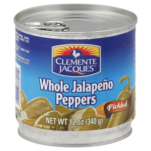 Clemente Jacques Jalapeno Peppers, Whole, Pickled, 12 oz (340 g)