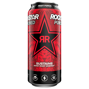 Rockstar Fruit Punch Energy Drink, 16 fl oz (1 pt) 473 ml