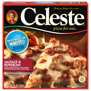 Celeste Pizza, Sausage & Pepperoni, 5.5 oz (156 g)